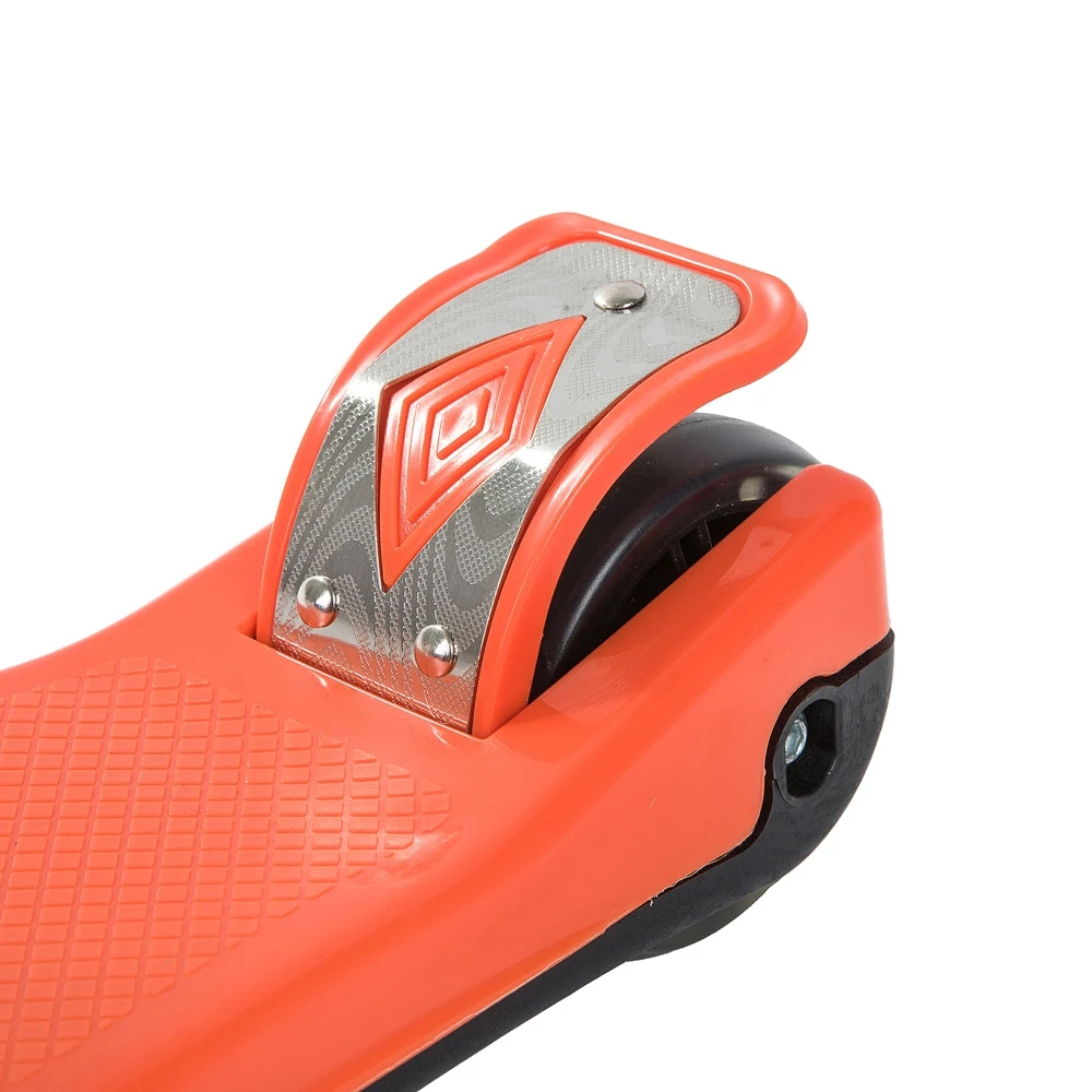 Самокат кикборд &quotNovatrack RainBow&quot подростковый складной (оранжевый)|Самокаты| |