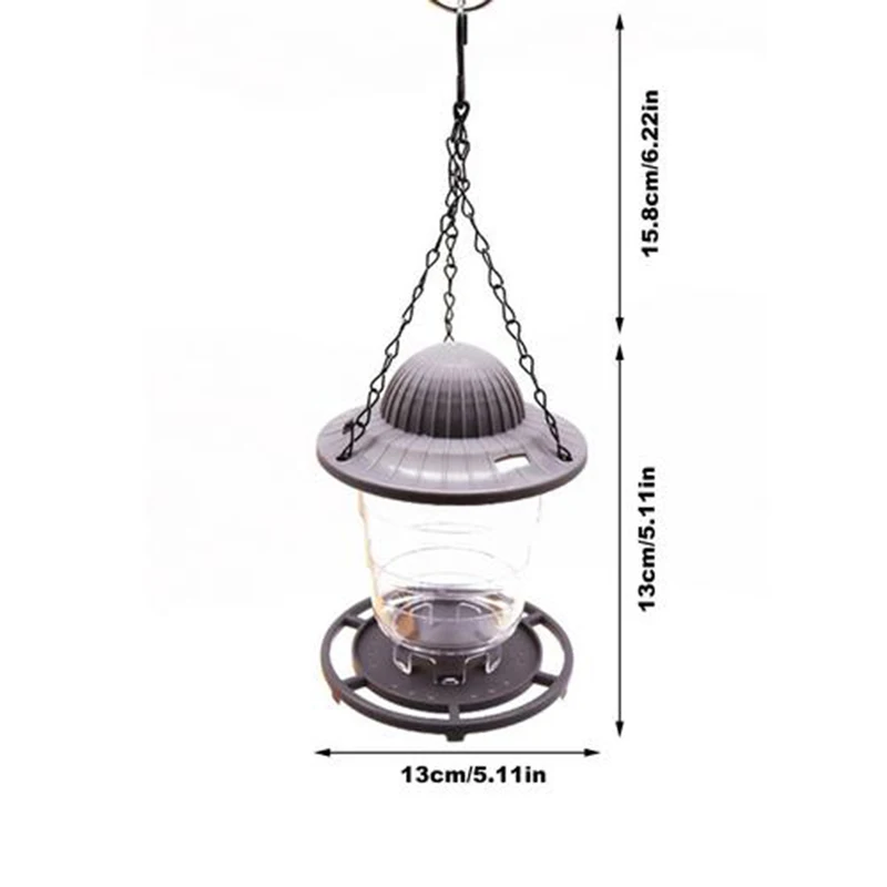 

Garden Bird Feeder Supplies Pet Bird Feeder Outdoor Foldable Bird Feeding Tool with Hanging Chain Automatic Feeders Bird Food