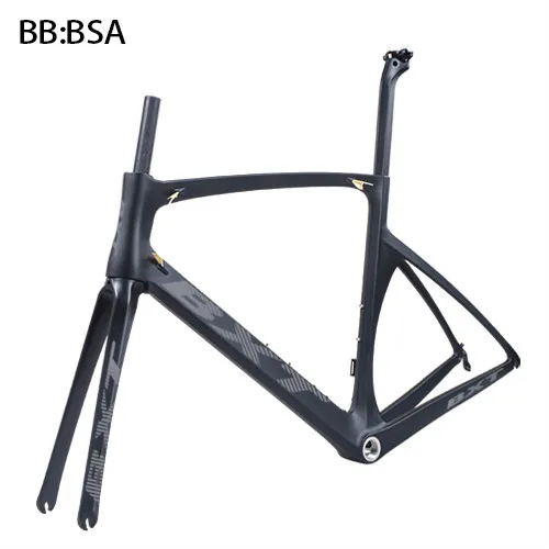 BXT grey logo Китайский дешевый гоночный дорожный каркас BXT карбоновый дорожный велосипедный держатель для телефона 700c велосипед карбоновая велосипедная Рама V-Brake - Цвет: BXT grey logo