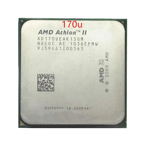 Процессор AMD Athlon II 170u двухъядерный настольный процессор 938 AM3 2 0 ГГц 1 м 20 Вт