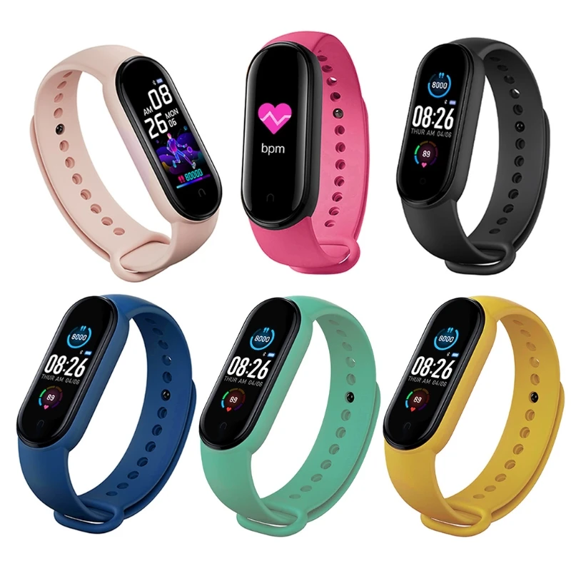

2021 New M5 Sport Fitness Smartband Smart Bracelet Blood Pressure Heart Monitor Rate Band