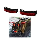 Задний светильник с поворотом, корпус для багажа, ходовая лампа для Harley Touring Road King FLHR 2014-2020, мотоциклетная седельная сумка с красными линзами