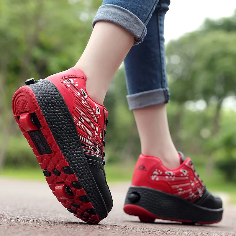 Shoes  2 Wheels Skating Sneaker Flying Shoe Breatheable Boy 
