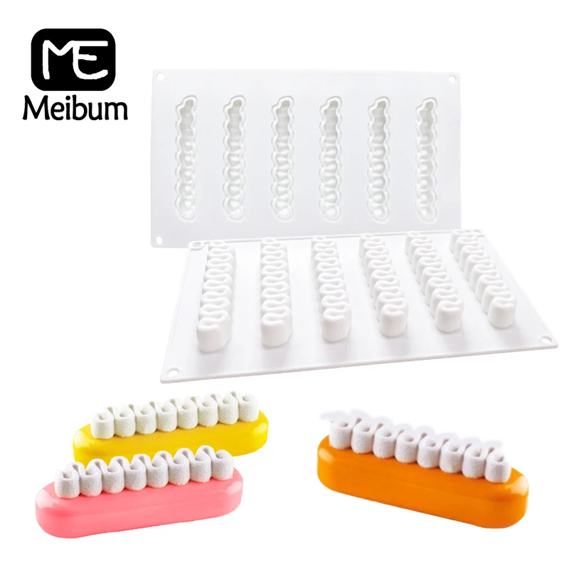 Meibum 6 волнистая форма для сыра мусса силиконовая торта шоколадная французского