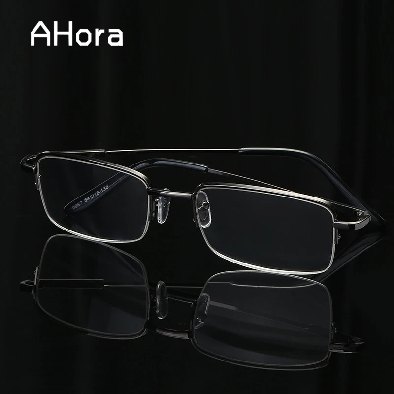 Мужские и женские очки для чтения Ahora прямоугольная полуоправа из сплава