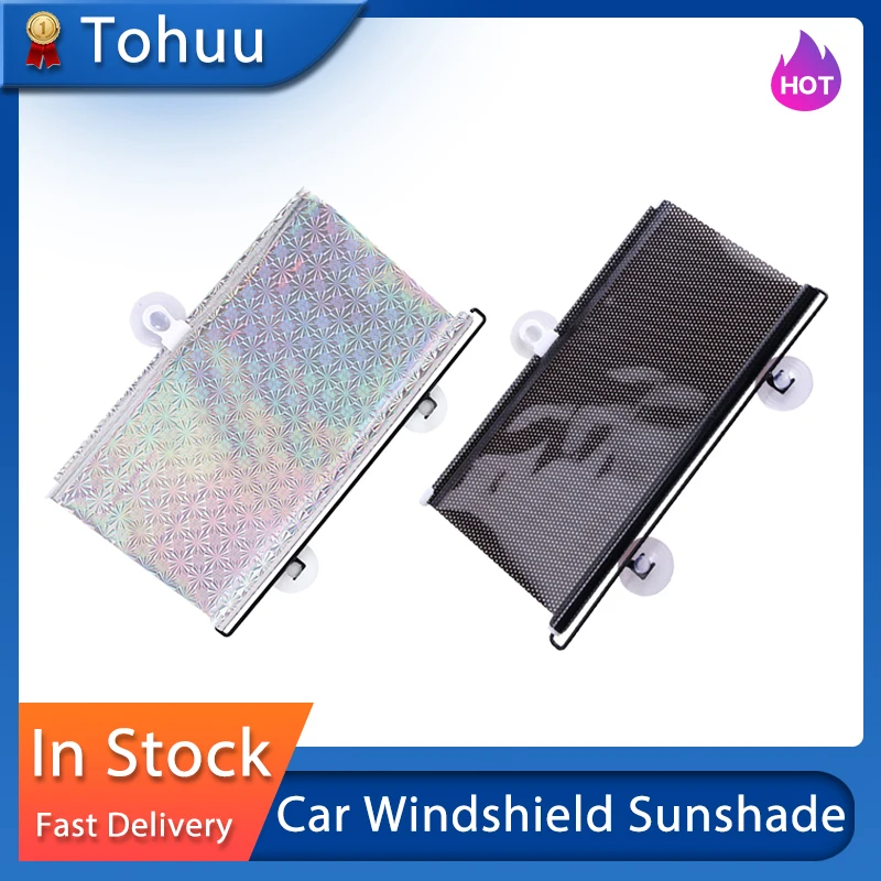 

58*125cm Car Windshield Sunshade Cover Automatic Retractable Sunblind Sun Protection For Cars SUVs MPVs Front Window Sun Shade