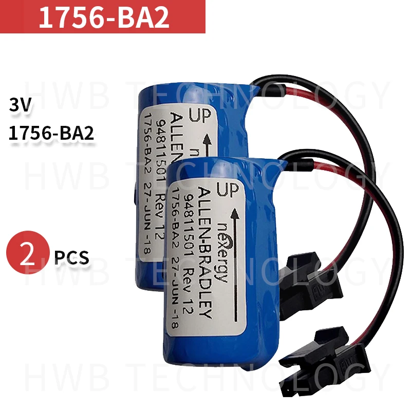 2 шт. высококачественный аккумулятор PLC 1200 мач для Allen Bradley 1756 BA2 BR2/3A AB 3 0 в Bradley|allen