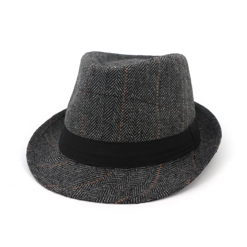 Зимняя Осенняя мужская шляпа с широкими полями Stetson Fedoras британские шляпы для