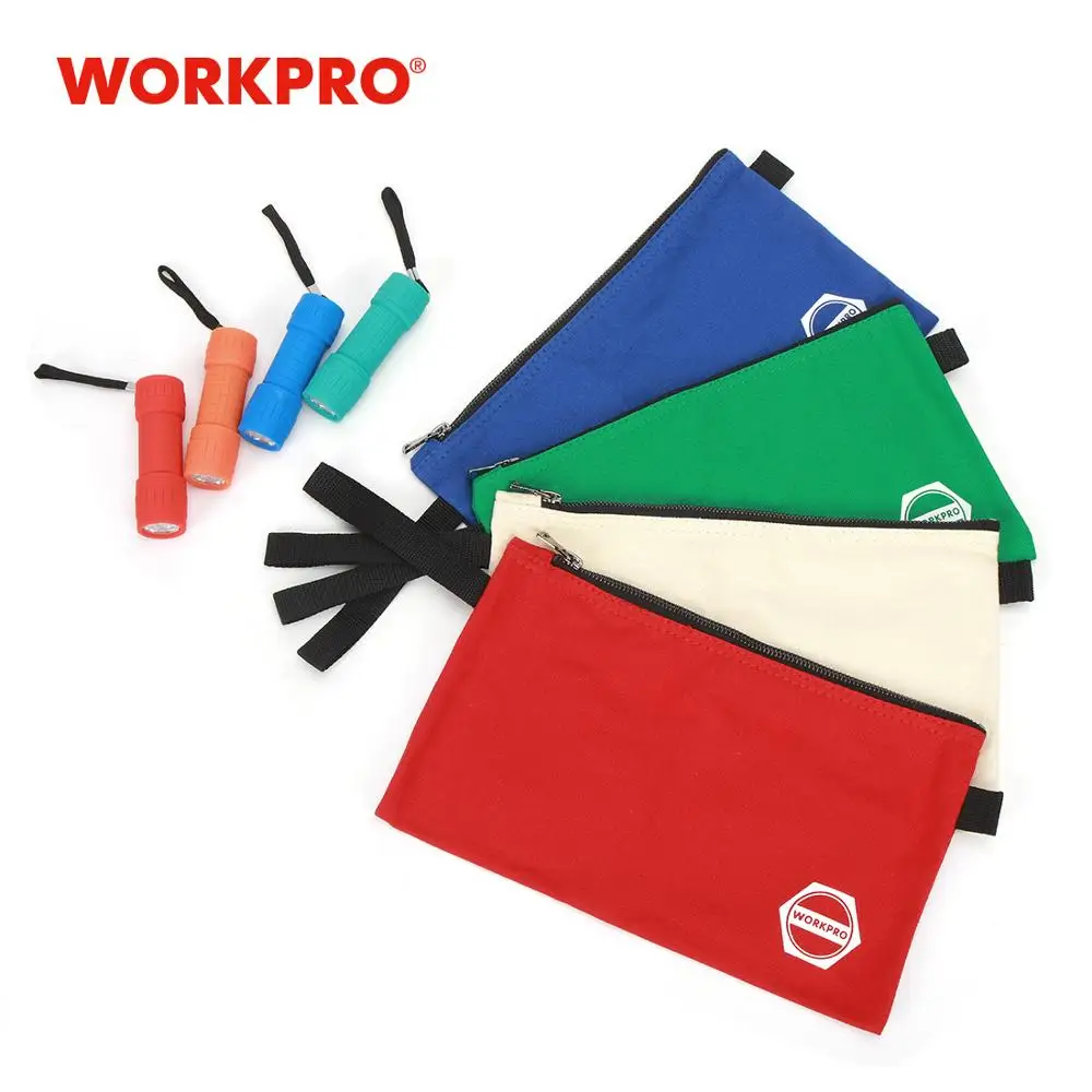 WORKPRO 1 шт. холст инструмент сумки для хранения сумок с застежкой молнией