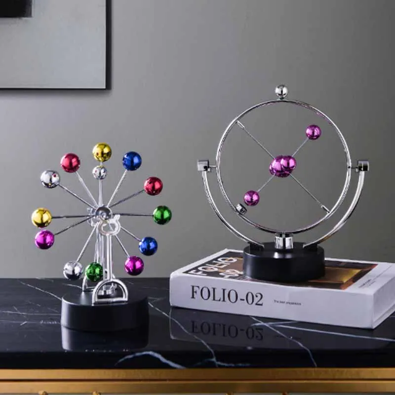 

Creative Colored Ball Ferris Wheel Perpetual Motion Device Decoration Living Room TV Series Study Room Entrance Home Decoration