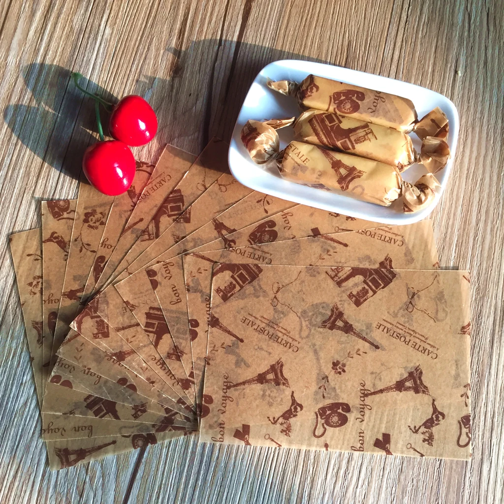 Водонепроницаемая бумага для сухих восковых продуктов 50 шт. упаковочная