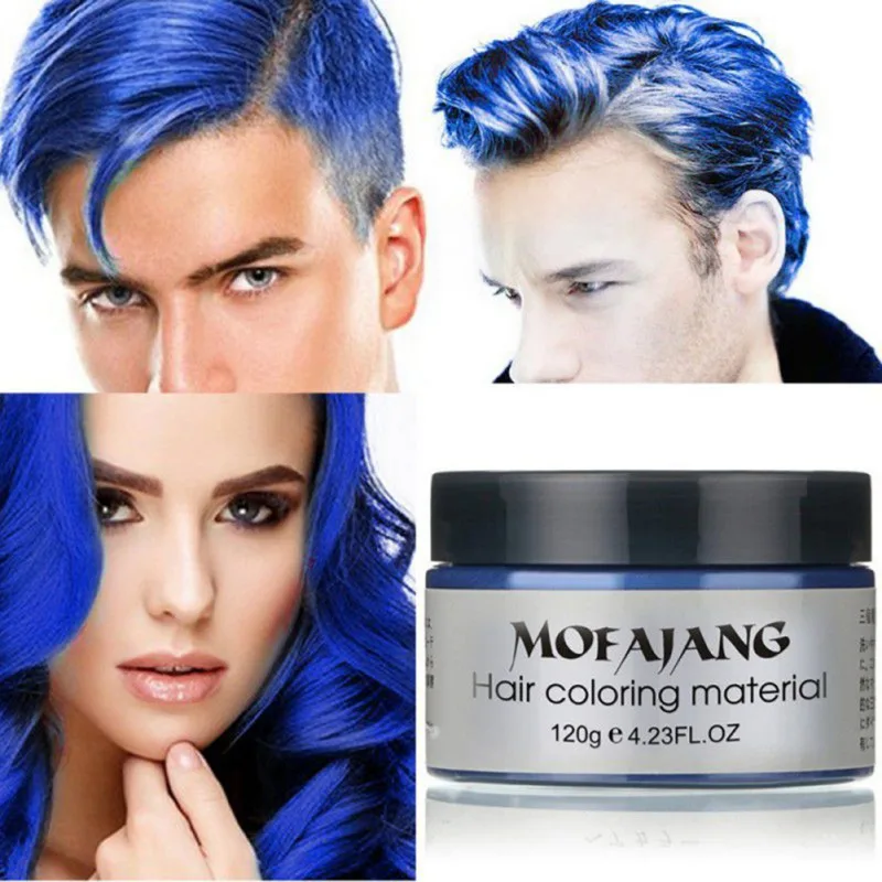 Wax Mud Washable Fashion Colorful Disposable Matte Pomade Dye Cream Maquiagem Styling No Sensetive Safe