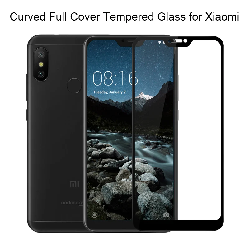 Защитное стекло для Xiaomi Mi 8 Lite A1 A2 9 Pro SE Pocophone F1 2 шт. | Мобильные телефоны и