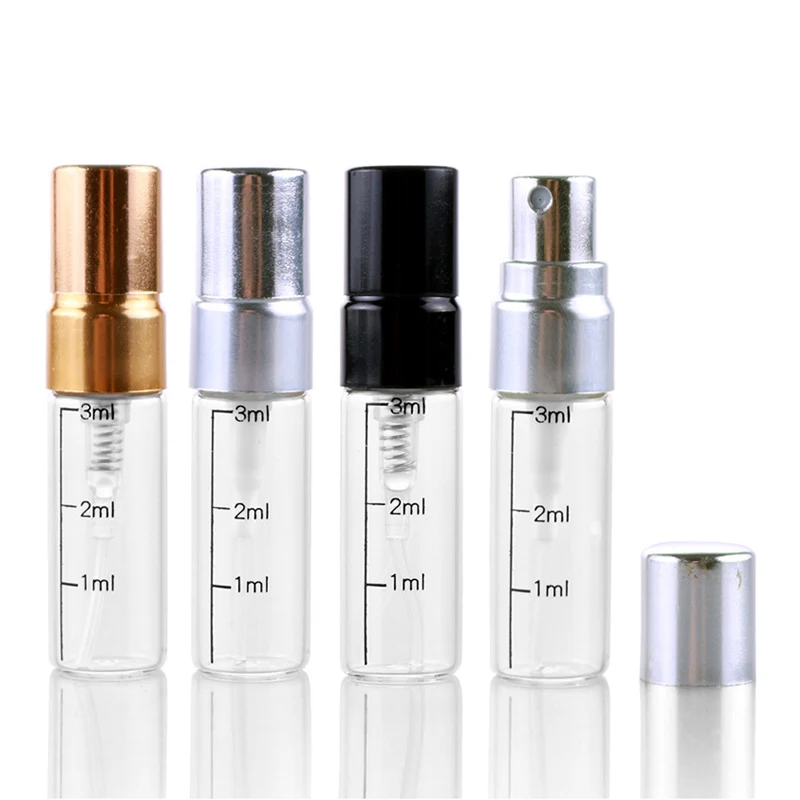 100 шт./лот многоразовый флакон для духов пустой с распылителем алюминиевый