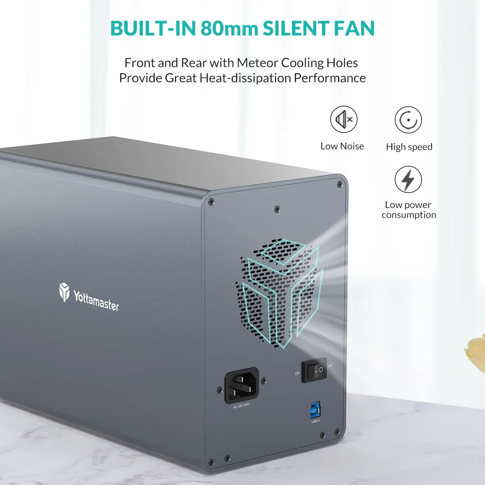 Чехол для внешнего жесткого диска Yottamas FS5U3 5 Bay 2 дюйма/3 дюйма USB3.0 на SATA3.0 |