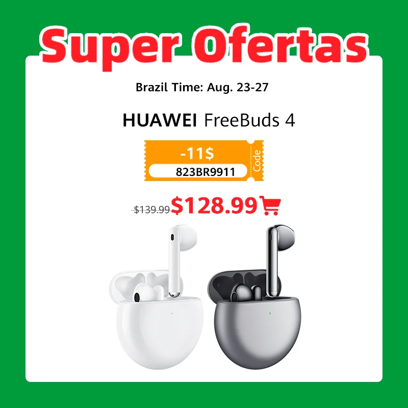 Наушники HUAWEI FreeBuds 4 TWS Bluetooth частично открытые с шумоподавлением 2 0 качество звука