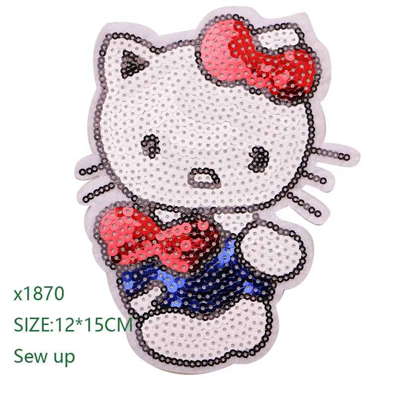 1 шт. Kitty Единорог Супергероя человека-паука значок железа на патчи для одежды