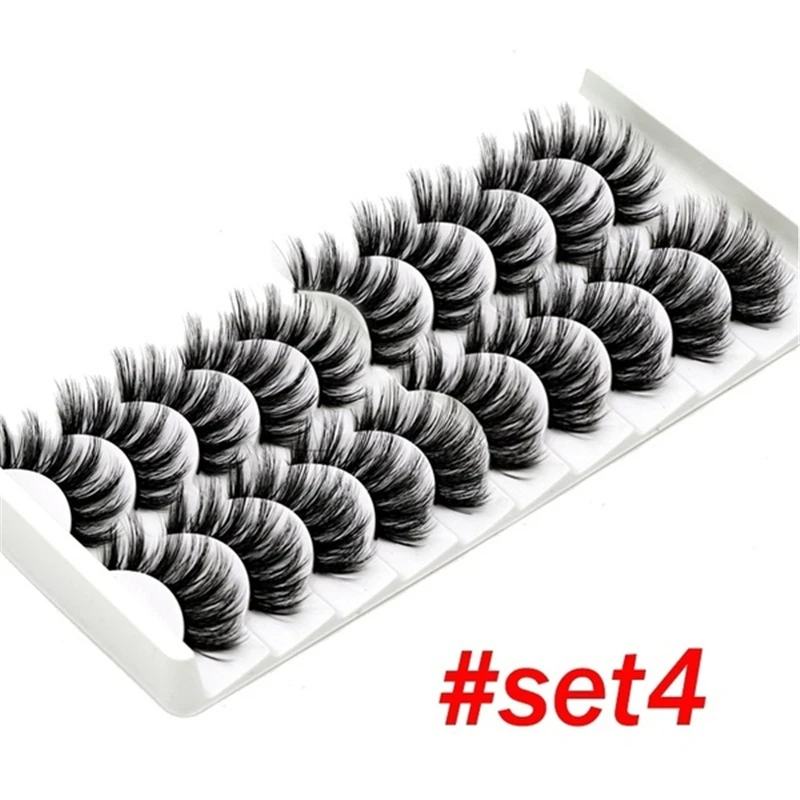 10 пар норковых ресниц натуральные накладные ресницы драматический объем Макияж