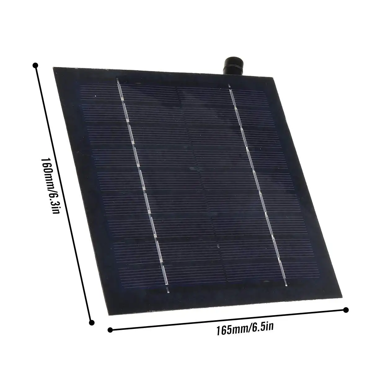 10W 12V Солнечный Вытяжной вентилятор высокого давления 6 дюймовая мини Панели