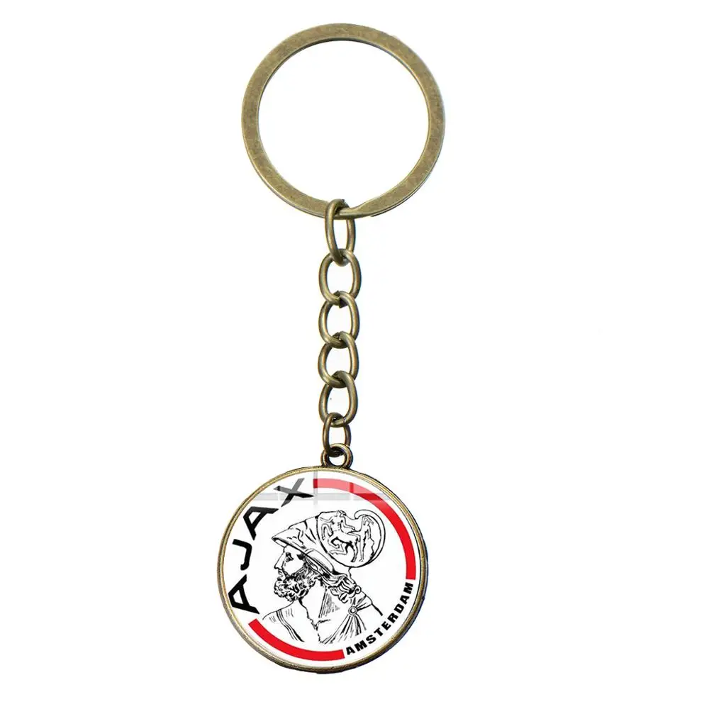 Style 12 SIAN, Новое поступление, Ajax, футбольные лиги, логотип, брелок, футбольный клуб, коллекция, брелок, держатель, безделушки, подарок для фанатов, мужские ювелирные изделия - Цвет: Style 12