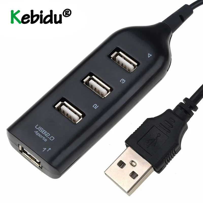 Адаптер usb-хаб 2 0 высокоскоростной разветвитель на 4 порта для ПК ноутбука
