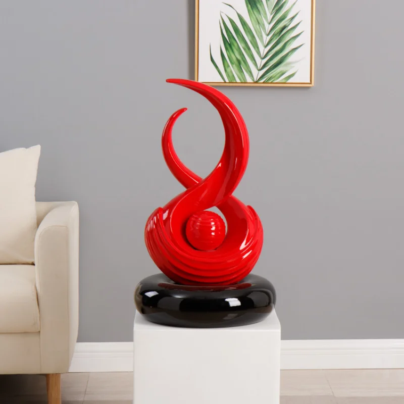 Armario de TV para oficina, entrada creativa y moderna, escultura de resina, adornos art&iacute;sticos, decoraciones para sala de estar y hotel-1