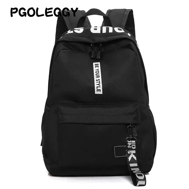 PGOLEGGY женский рюкзак с буквенным принтом нейлоновый мужской школьный модный