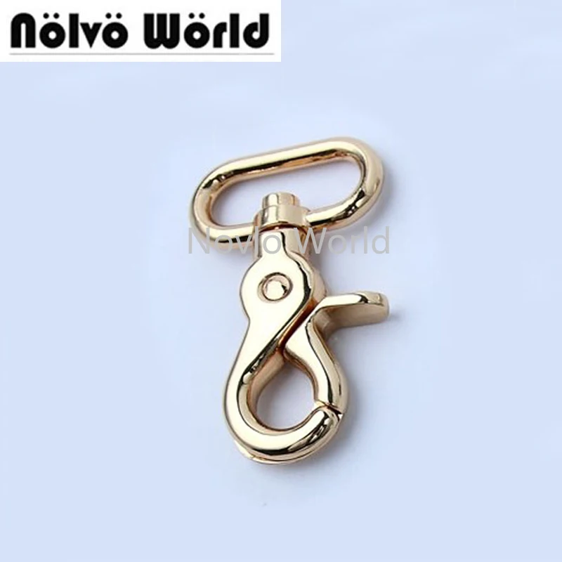 Nolvo World 50pcs 4 colors 57*25mm 1 Inch trigger snap hook swivel clasp lobster claws swivel hook,powerful dog leash snap clasp