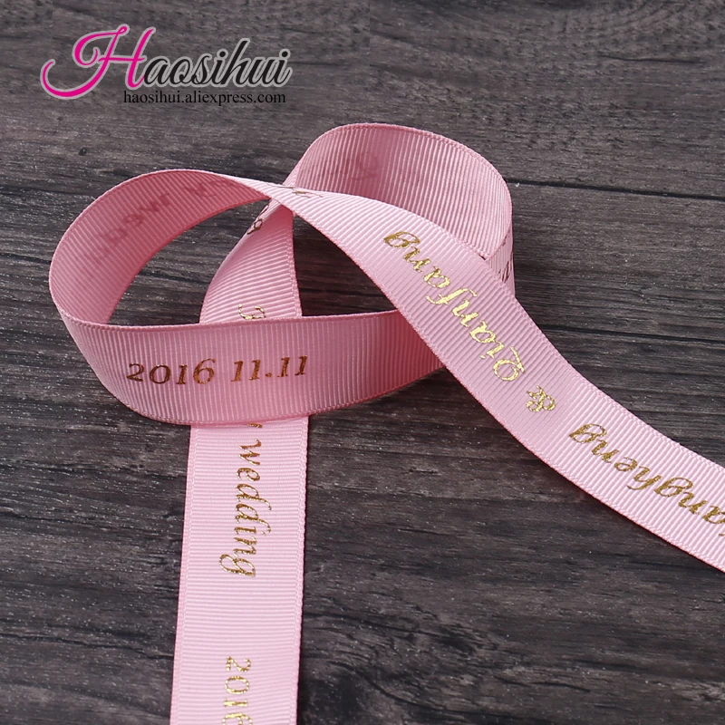 

1''(26mm) Personalized Baby Shower for Favors Grosgrain Ribbons Gift Packaging Christmas Party Decoration 100yards/lot
