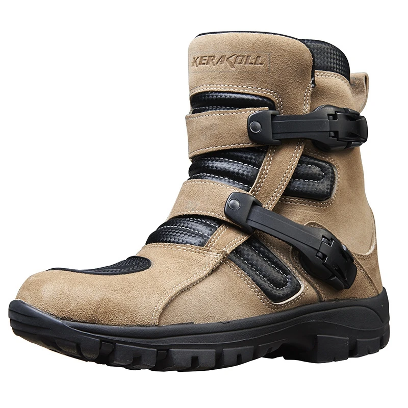 Мотоциклетные ботинки для верховой езды летние мужские кожаные мотокросса