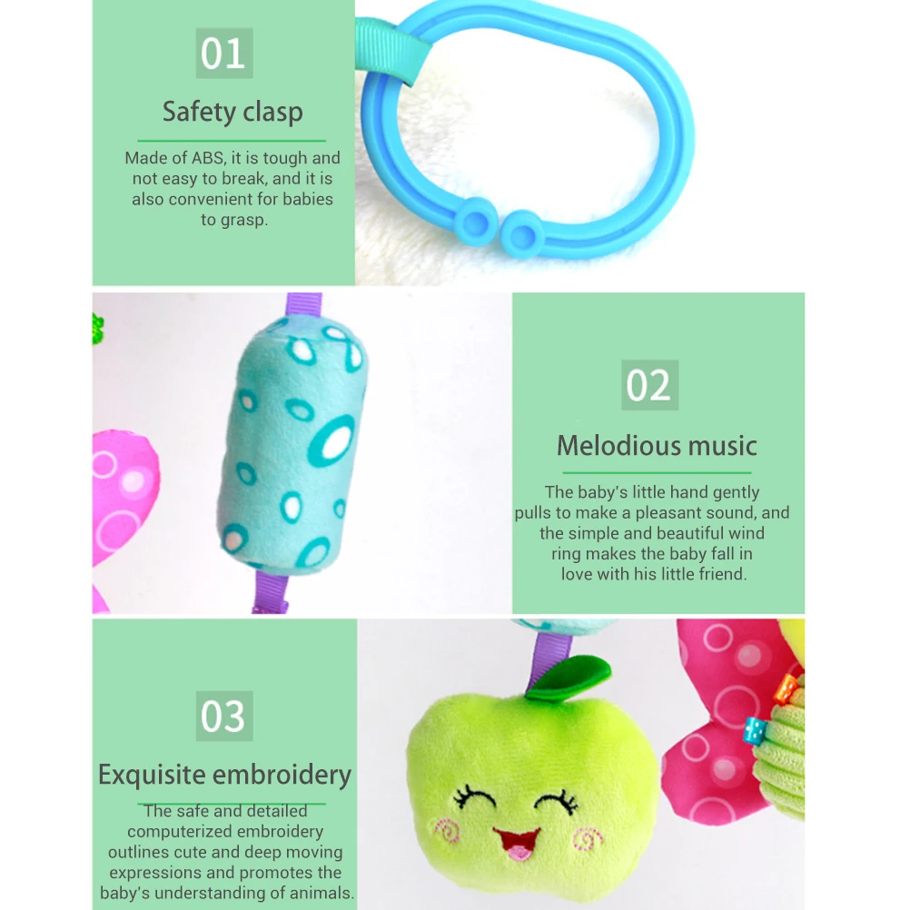 Детская погремушка игрушка милый мультфильм моделирование животных кроватка