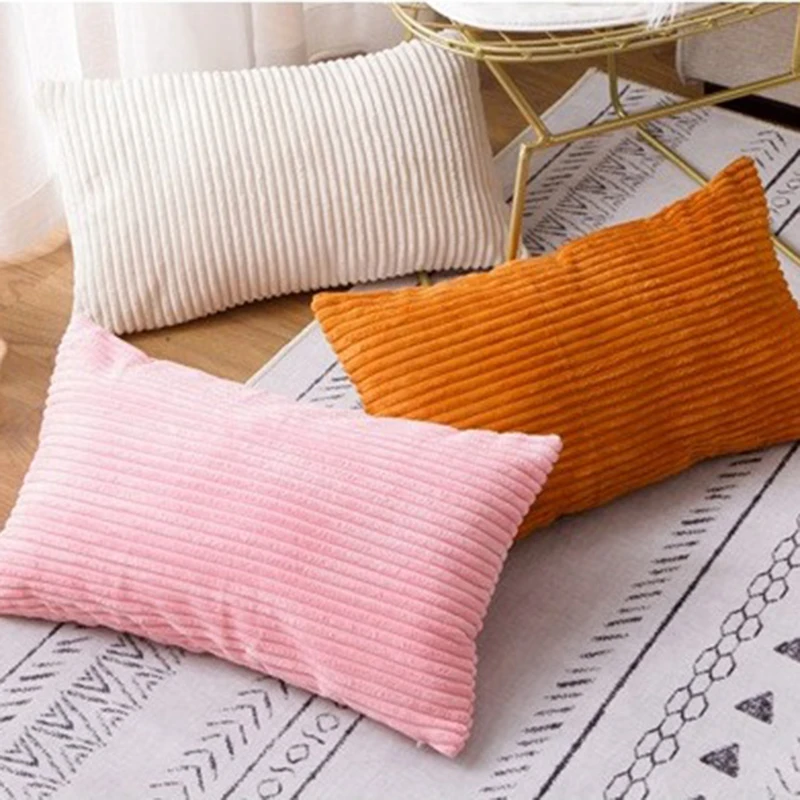 Розовая декоративная подушка CANIRICA вельветовый чехол для подушки 45x45 см Funda Cojin