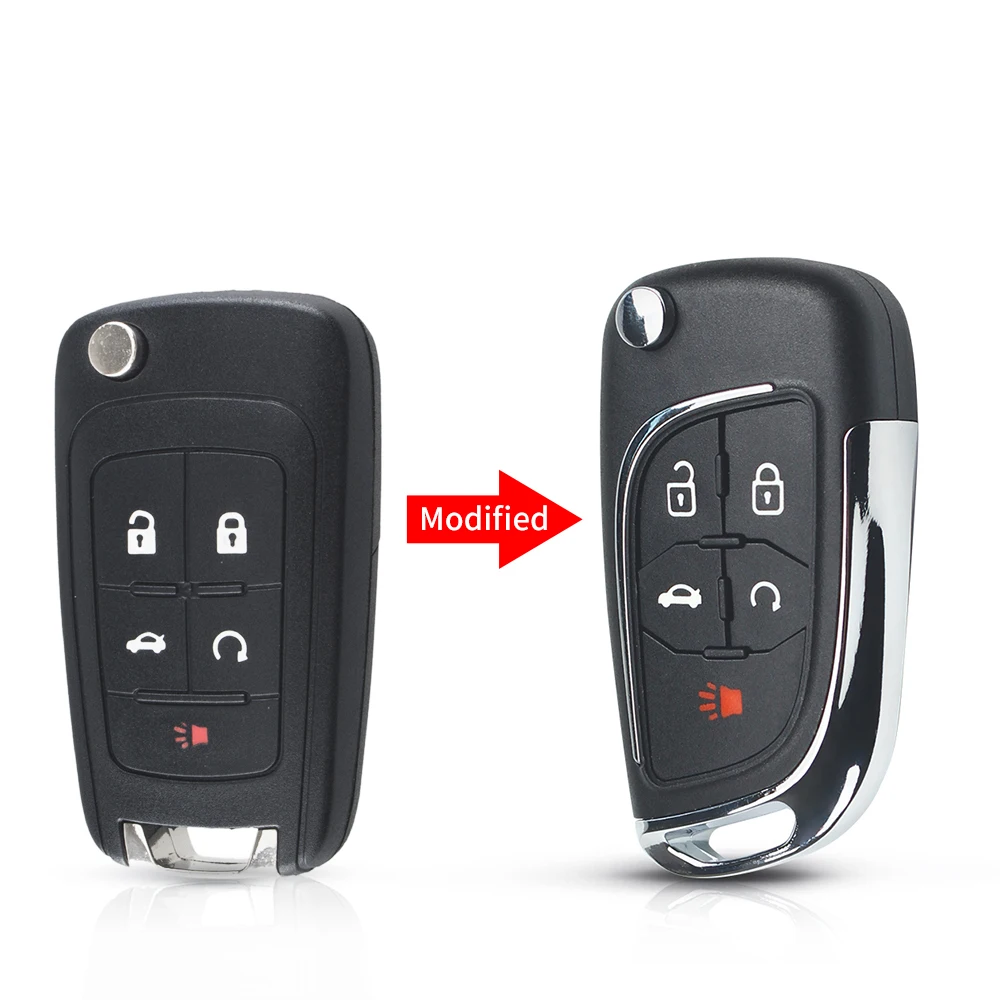 5 Buttons KEYYOU для Chevrolet Cruze Lova Aveo Epica дистанционный ключ оболочки модифицированный Флип складной cRemote ключ чехол HU100 лезвие 2 3 4 5 кнопки - Количество кнопок: 5 Buttons