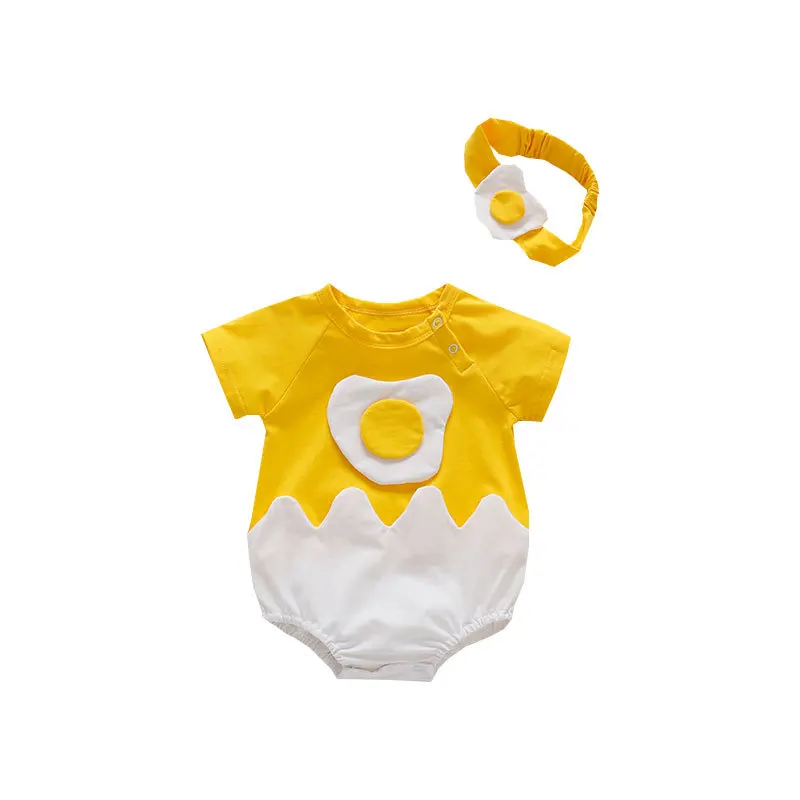 Детский комбинезон с короткими рукавами для мальчиков и девочек цельный