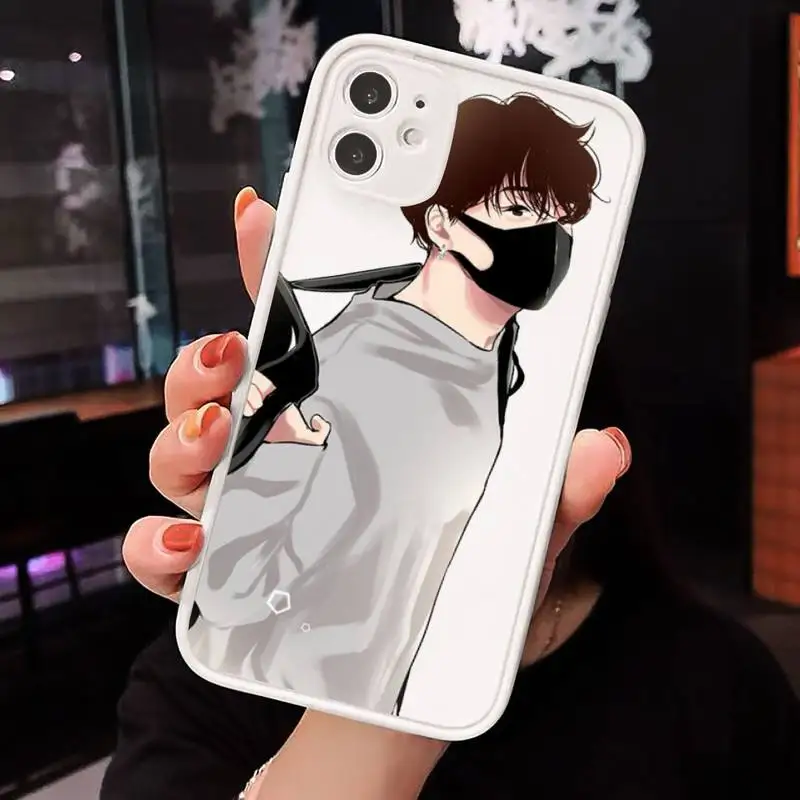 

Agust D Suga Cartoon cool comics Phone Case Matte Transparent for iPhone 7 8 11 12 s mini pro X XS XR MAX Plus cover funda