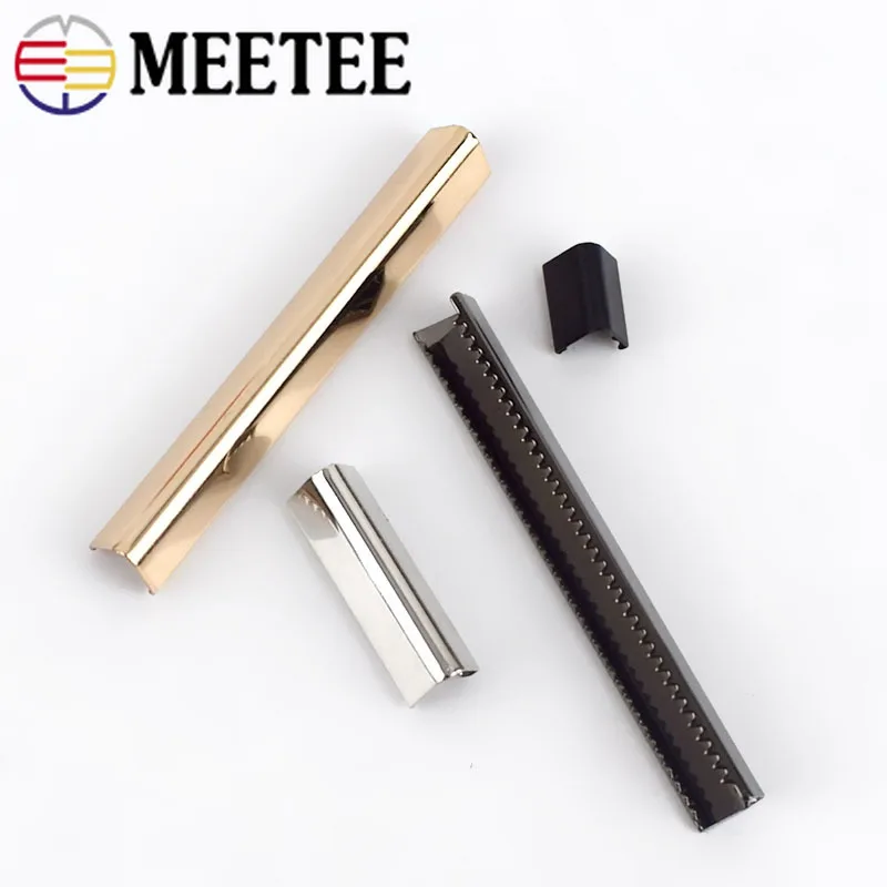 Meetee 30 шт. 10 60 мм металлический ремешок хвост зажим пряжки ремни стопор кошелек