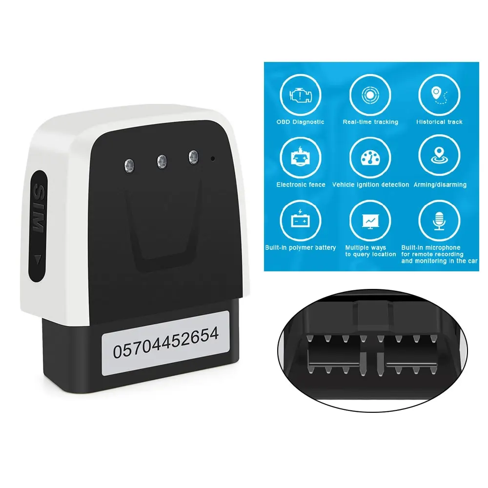 OBD GSM GPS трекер OBD2 автомобильный диагностический инструмент 2 в 1 для iOS/Android локатор