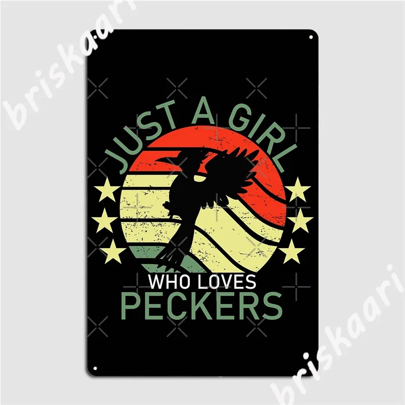 

Просто девушка, которая любит пеккера, забавная Милая куриная ферма, металлические знаки, клубный дом, клубный бар, Классический Настенный д...