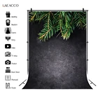 Laeacco тёмный градиентный однотонный зимний сосна кукла животное узор фото фон фотография фон для фотостудии