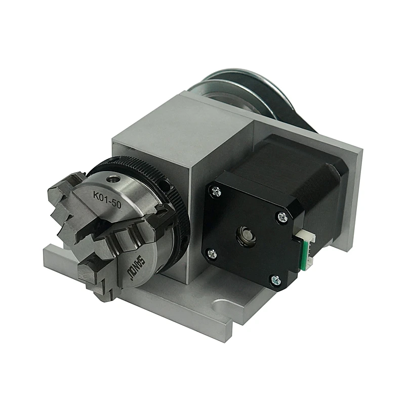 CNC 4th Rotary Axis with Chuck 50mm tailstock and 42/57/86 TB6600 stepper motor driver | Инструменты
