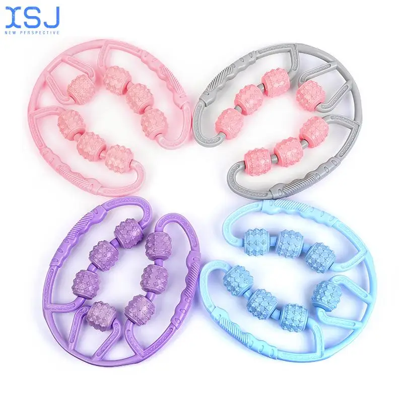 

Fitness Stovepipe Device Seven-Wheel Leg Roller Muscle Relaxation Clip Body Leg Ring Clip Massager