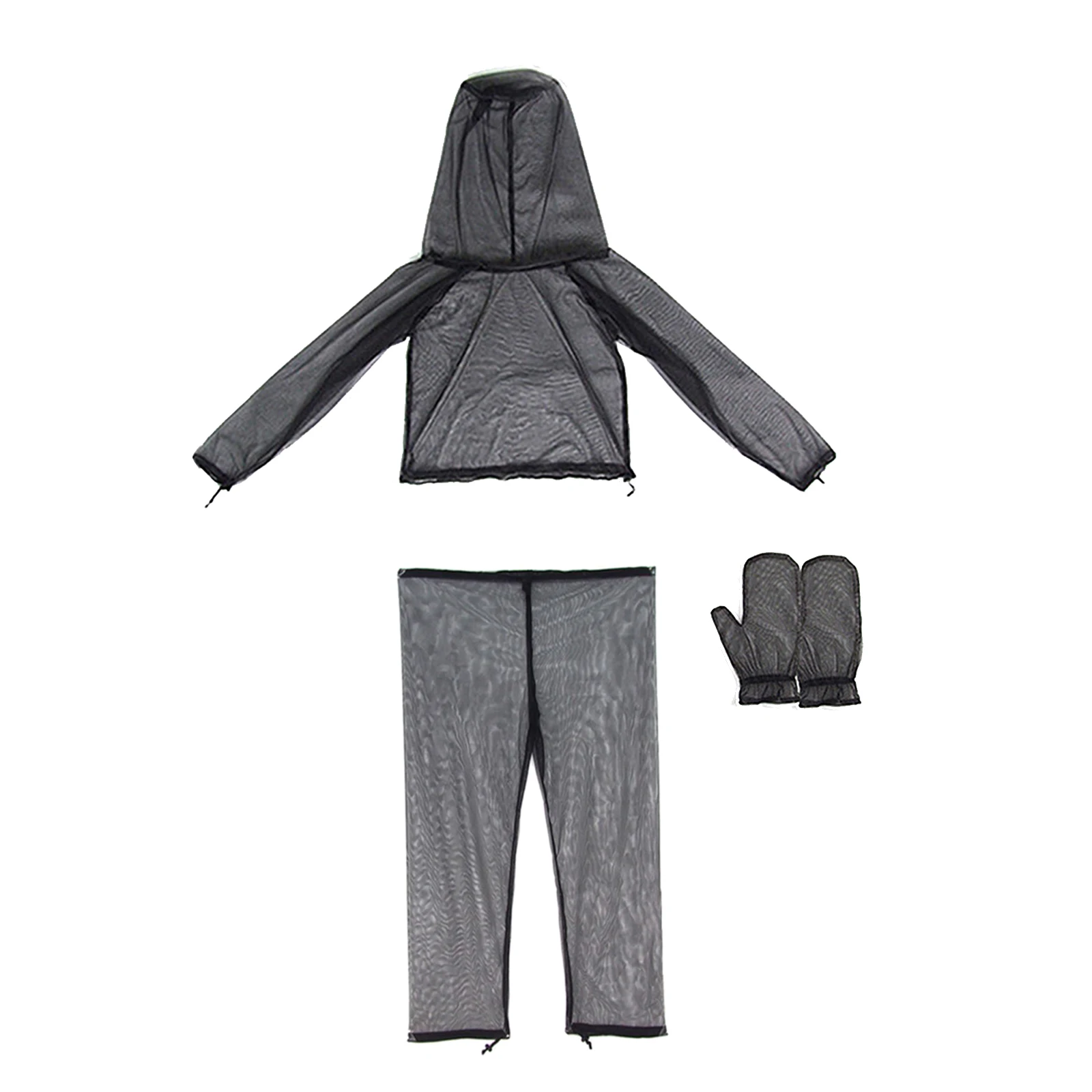 Anti-Mosquito Suit Bug Ultra-Thin Mesh Netting Hood Jacket Coat Gardening