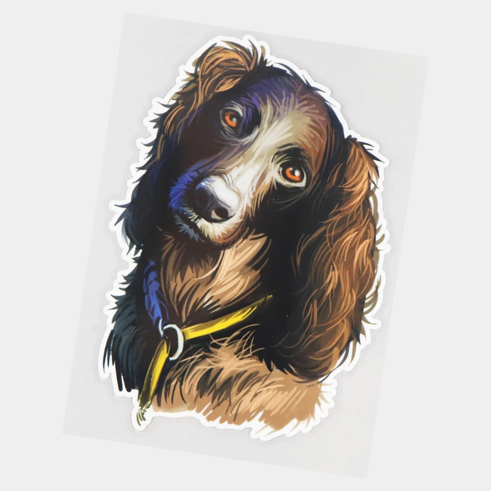 

JuYouHui Exterior Accessories Decal Dog Portrait Fashion Door Decoration Car Stickers Creative Cartoon Vinyl Decals