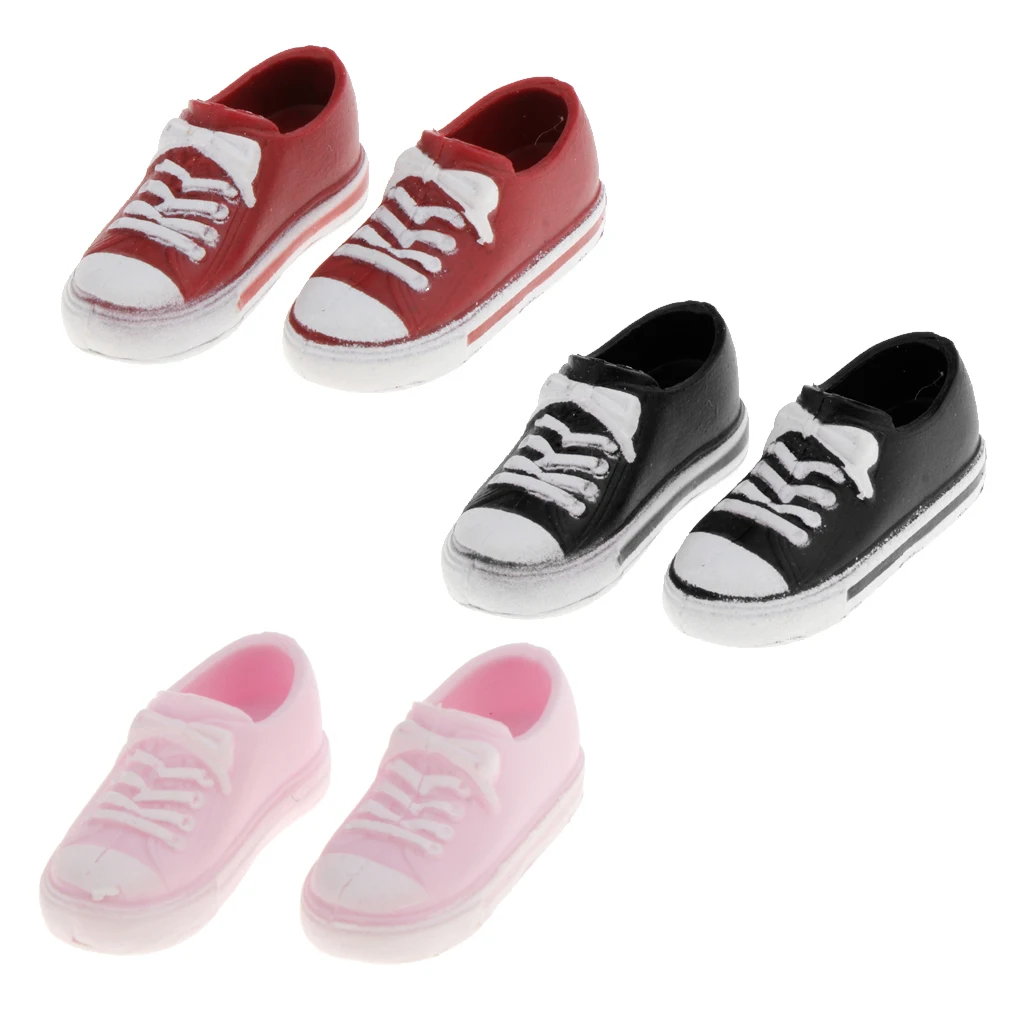 

Fashion Doll Canvas Shoes 1/6 12'' Girl Doll Rubber Shoes Dress Up Clothing