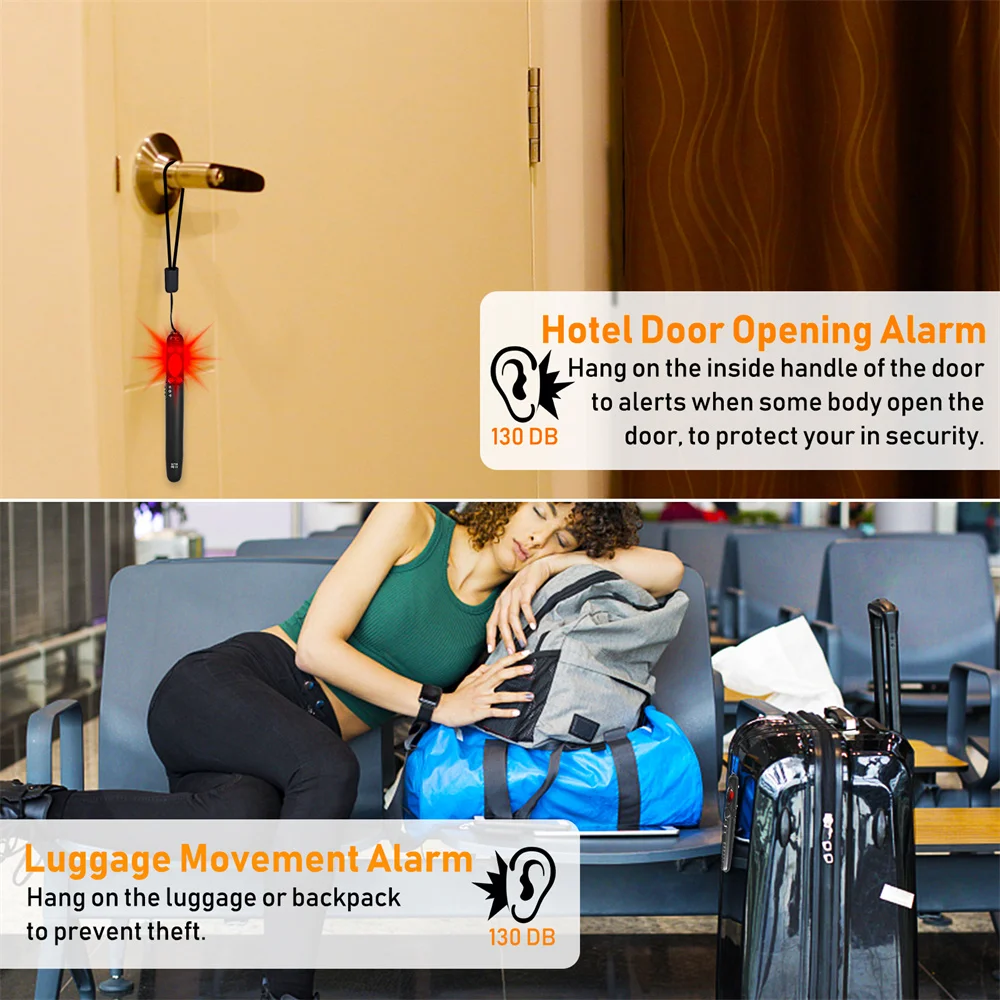 

Anti-Spy Hidden Camera Detector Infrared Portable Safesound Personal Alarm One-key Alarm Wireless Signal Detector Emergency Aler