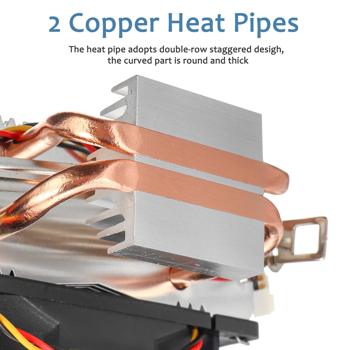 RGB светодиодный вентилятор охлаждения процессора 2 Heatpipe 12V охлаждающий вентилятор Радиатор для Intel LAG 1150 1155 1156 775 для AMD