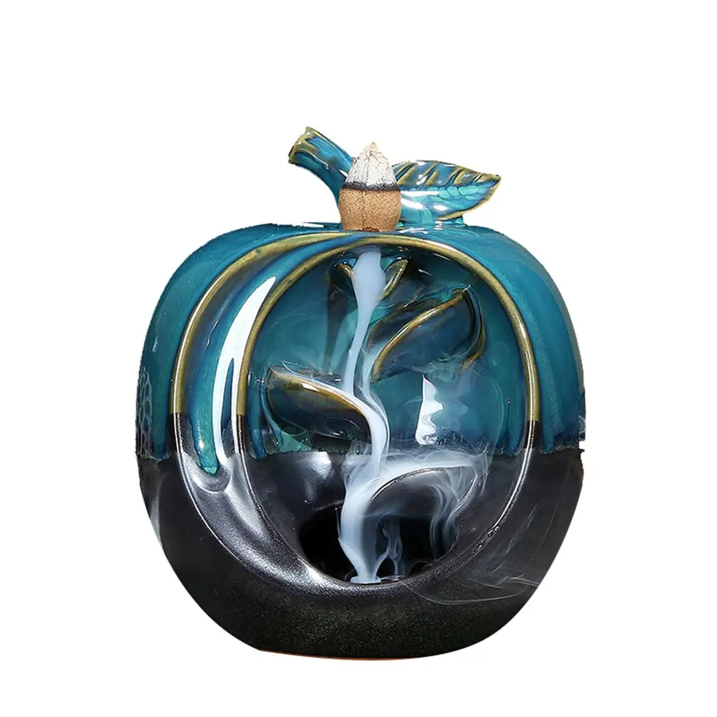 Держатель конуса для благовоний яблока/горелка с водопадом керамический