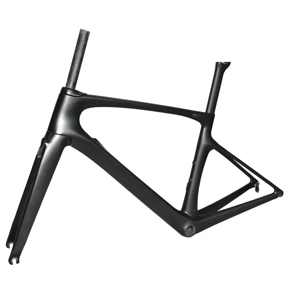 

Road Bicycle Carbon Frame T700 All Carbon Fiber 700C Bike Frame Integral Molding Inner Wiring BB Breaking Wind With Front Fork