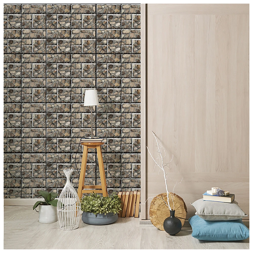 3D кирпичные наклейки на стену квадратная мозаичная плитка DIY искусство Ремесла