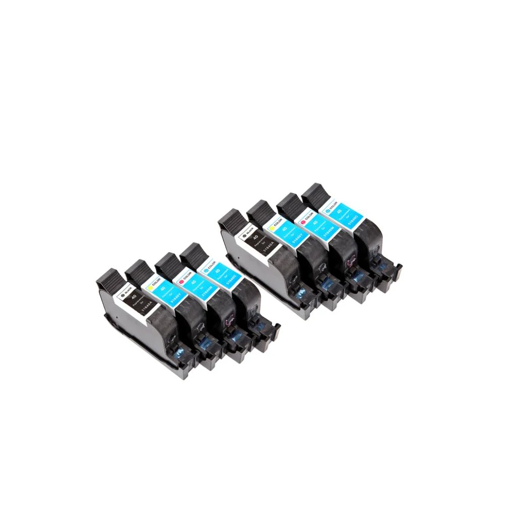 8x чернильный картридж совместимый с hp40 для 44 51640A Designjet